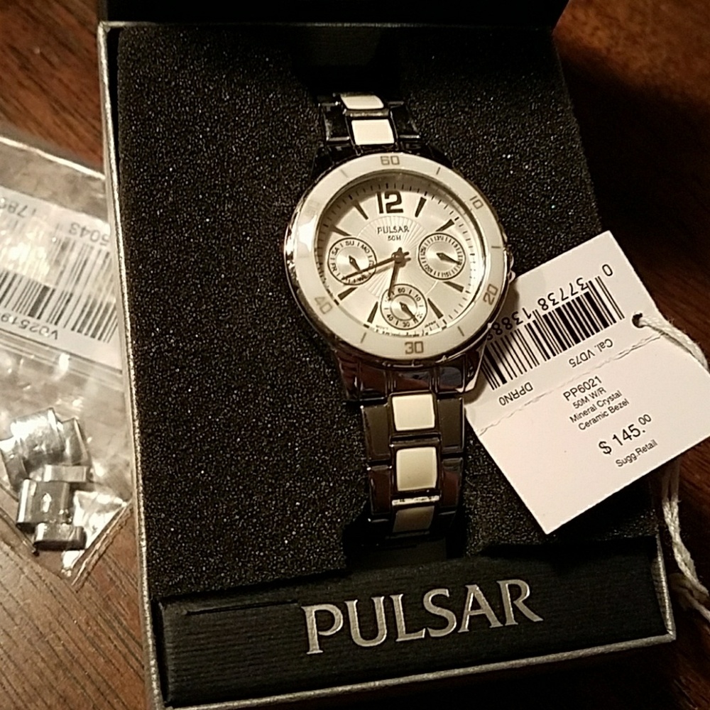 Beautiful Silver and White Watch